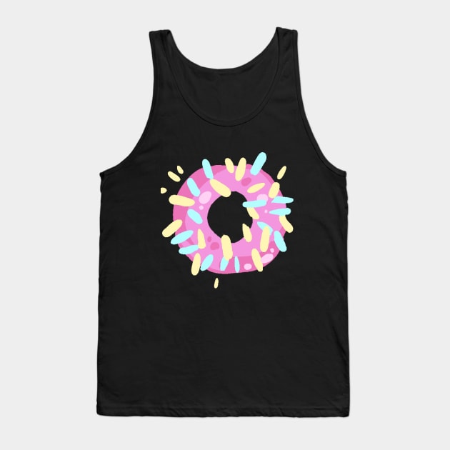 Donat Print Tank Top by WiliamGlowing